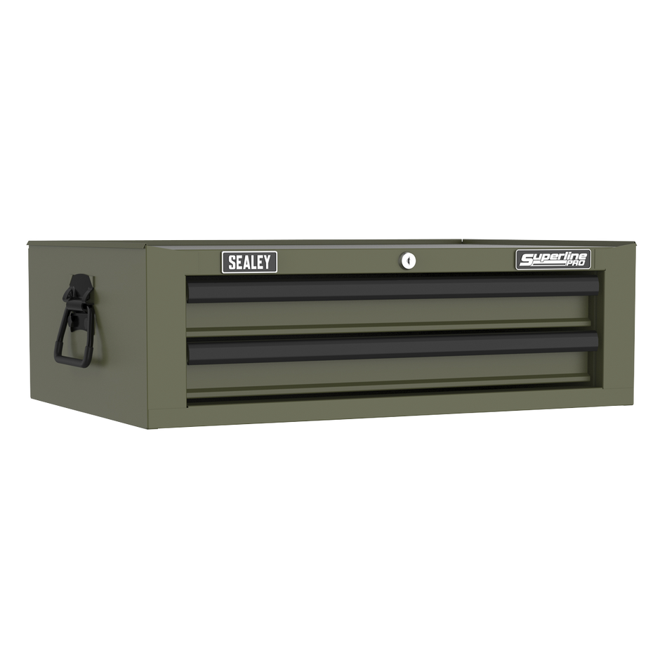 Sealey AP26029TK Superline PRO® Mid-Box Tool Chest 2 Drawer - Khaki
