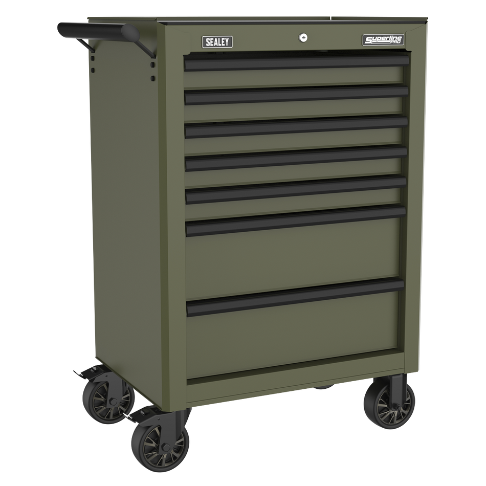 Sealey AP26479TK Superline PRO® Heavy-Duty Rollcab 7 Drawer - Khaki