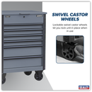 SEALEY AP266G Superline Pro¨ Tool Trolley 6 Drawer - Grey