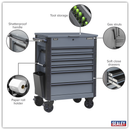 SEALEY AP266G Superline Pro¨ Tool Trolley 6 Drawer - Grey