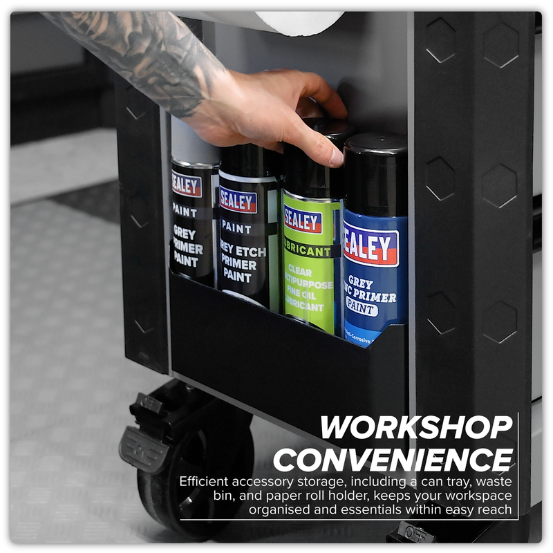 SEALEY AP266G Superline Pro¨ Tool Trolley 6 Drawer - Grey