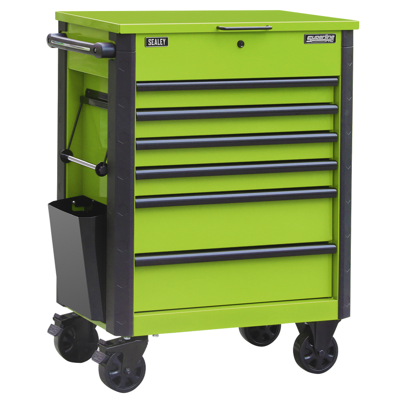SEALEY AP266HV Superline Pro¨ Tool Trolley 6 Drawer - Green