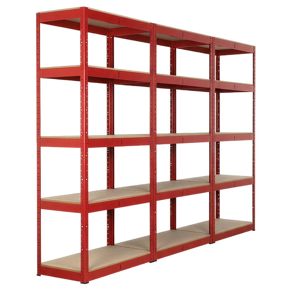 Sealey AP6350COMBO1 Racking Unit with 5 Shelves 350kg Capacity Per Level - Set of 3
