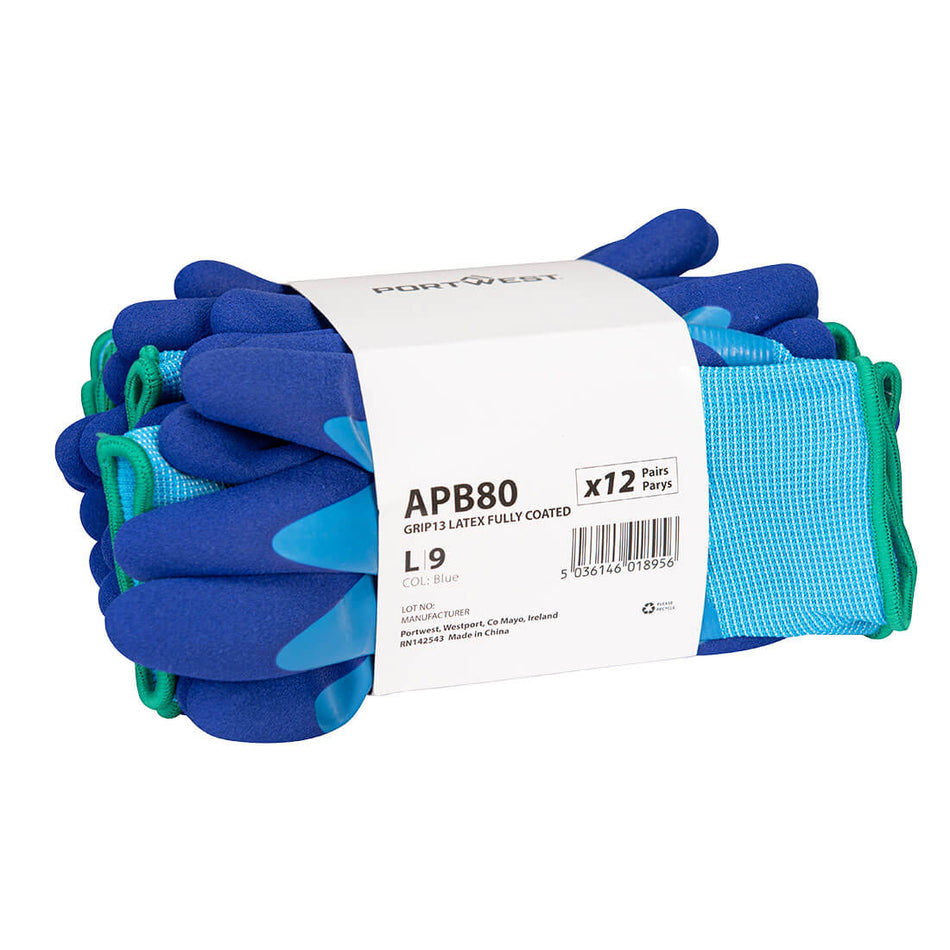 Portwest Grip 13 Latex Foam Essential Multipack (Pk12)