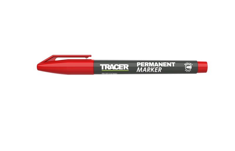 TRACER APMK1 4pc Pack of Permanent Markers - 2x Black, 1x Red & 1x Blue