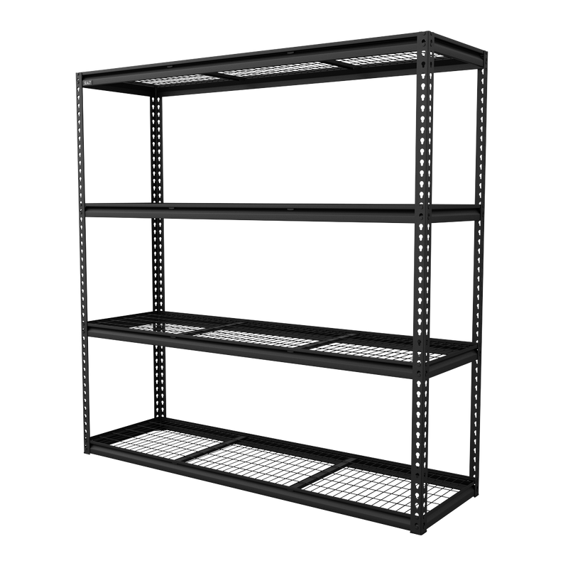 Sealey APMR1 Heavy-Duty Modular Racking Unit with 4 Mesh Shelves 300kg Capacity Per Level 1820mm