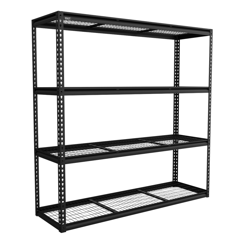 Sealey APMR1 Heavy-Duty Modular Racking Unit with 4 Mesh Shelves 300kg Capacity Per Level 1820mm