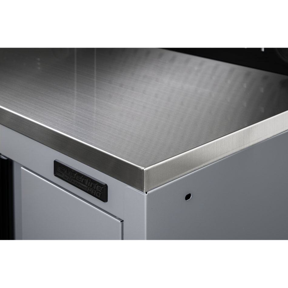 Sealey APMS30SSA Superline PRO® Black Edition Stainless Steel Worktop 680mm
