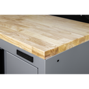 Sealey APMS30WC Superline PRO® Black Edition Rubber Wood Worktop 2040mm