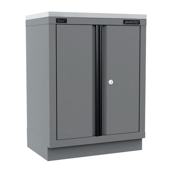 Sealey APMS33BE Superline PRO® Black Edition Modular Floor Cabinet 2 Door 680mm