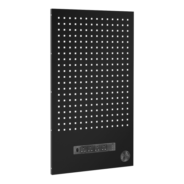Sealey APMS3BEBP Superline PRO® Black Edition Modular Back Panel with Power Bar 600mm