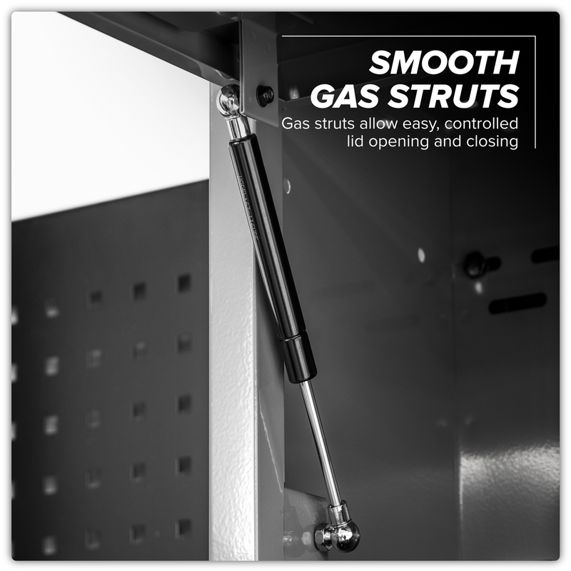 SEALEY APMSBESTACK04WW Superline PRO¨ Black Edition Storage System with Rubber Wood Worktop 2.04m