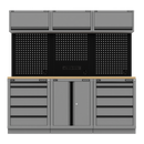 SEALEY APMSBESTACK04WW Superline PRO¨ Black Edition Storage System with Rubber Wood Worktop 2.04m