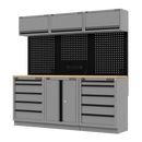 SEALEY APMSBESTACK04WW Superline PRO¨ Black Edition Storage System with Rubber Wood Worktop 2.04m