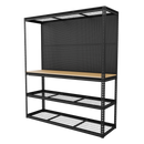 Sealey APMWB1 Heavy-Duty Modular Workbench with Racking & Pegboard 1820mm 300kg Capacity Per Level