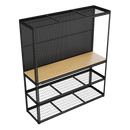 Sealey APMWB1 Heavy-Duty Modular Workbench with Racking & Pegboard 1820mm 300kg Capacity Per Level