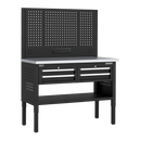 Sealey APMWB50COMBO2SS Superline PRO® Modular Workbench with 4 Drawers Stainless Steel Worktop 1265mm