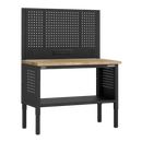 Sealey APMWB50COMBOW Superline PRO® Modular Workbench with Pegboard Back Panel Wooden Worktop 1265mm