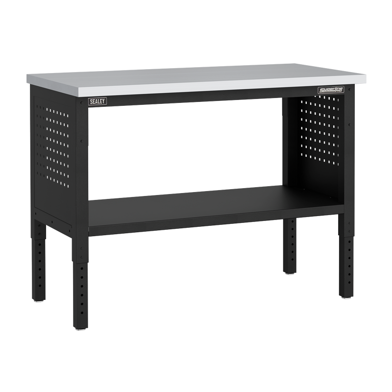 Sealey APMWB50SS Superline PRO® Modular Adjustable Height Workbench with Stainless Steel Worktop 1265mm