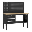 Sealey APMWB60COMBO1W Superline PRO® Modular Workbench with 3 Drawers Wooden Worktop 1525mm