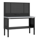 Sealey APMWB60COMBOSS Superline PRO® Modular Workbench with Pegboard Back Panel Stainless Steel Worktop 1525mm