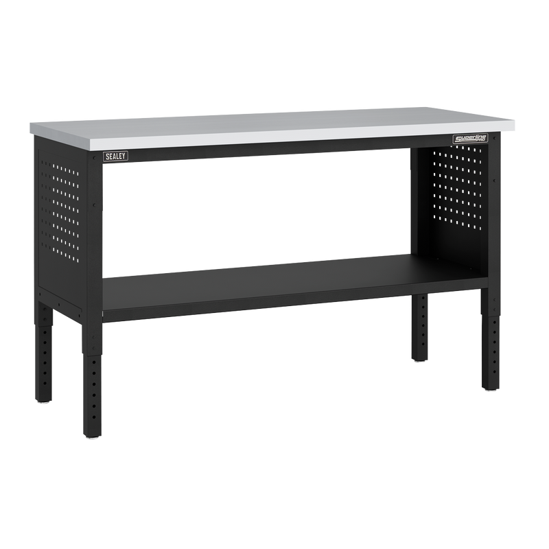 Sealey APMWB60SS Superline PRO® Modular Workbench with Stainless Steel Worktop & Adjustable Height 1525mm