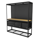 Sealey APMWBCOMBO1 Heavy-Duty Modular Workbench & Racking Kit with 3 Storage Units