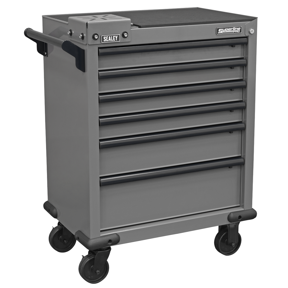 Sealey APMWS2 Superline PRO® Rollcab 6 Drawer with Vice Base - Grey/Black