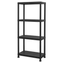 Sealey APPR4 Plastic Racking Unit with 4 Shelves 25kg Capacity Per Level