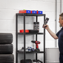 Sealey APPR5 Plastic Racking Unit with 5 Shelves 25kg Capacity Per Level