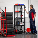 Sealey APPR5 Plastic Racking Unit with 5 Shelves 25kg Capacity Per Level