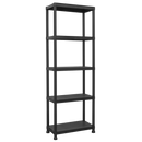Sealey APPR5 Plastic Racking Unit with 5 Shelves 25kg Capacity Per Level