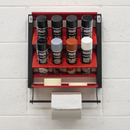 Sealey APSCR8 Spray Can Storage Rack with 8 Can Holders