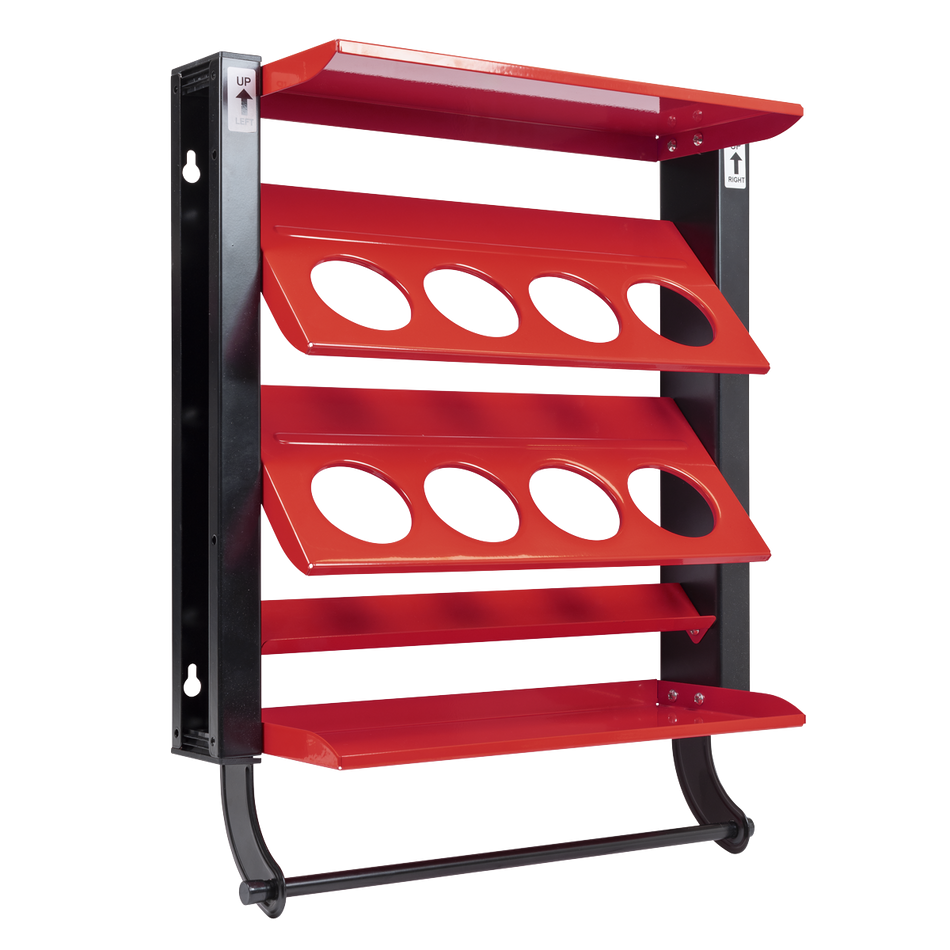 Sealey APSCR8 Spray Can Storage Rack with 8 Can Holders