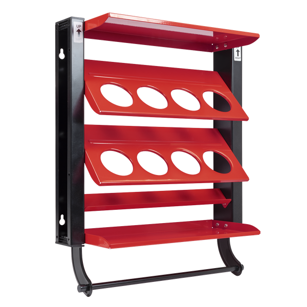 Sealey APSCR8 Spray Can Storage Rack with 8 Can Holders
