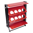 Sealey APSCR8 Spray Can Storage Rack with 8 Can Holders