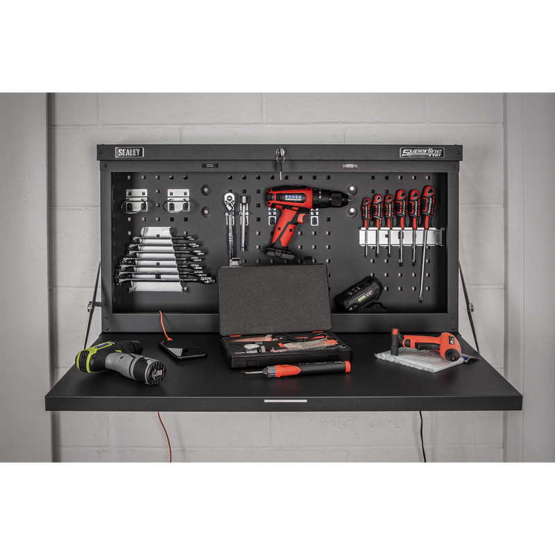 Sealey APWMW01 Superline PRO Wall Mounting Foldable Workbench 900mm