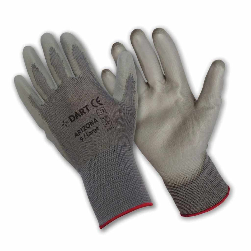 DART ARIZONA-XL  Grey PU Glove Size XL (10)