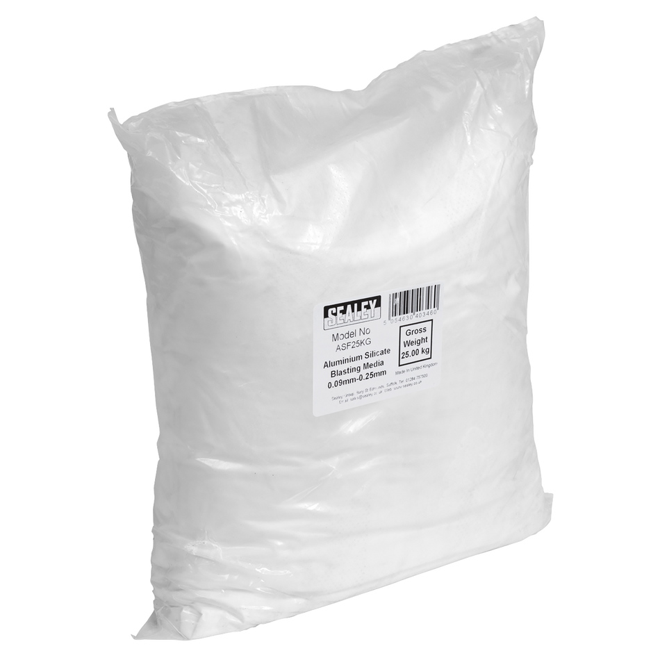 Sealey ASF25KG Aluminium Silicate Blasting Media 0.09mm-0.25mm