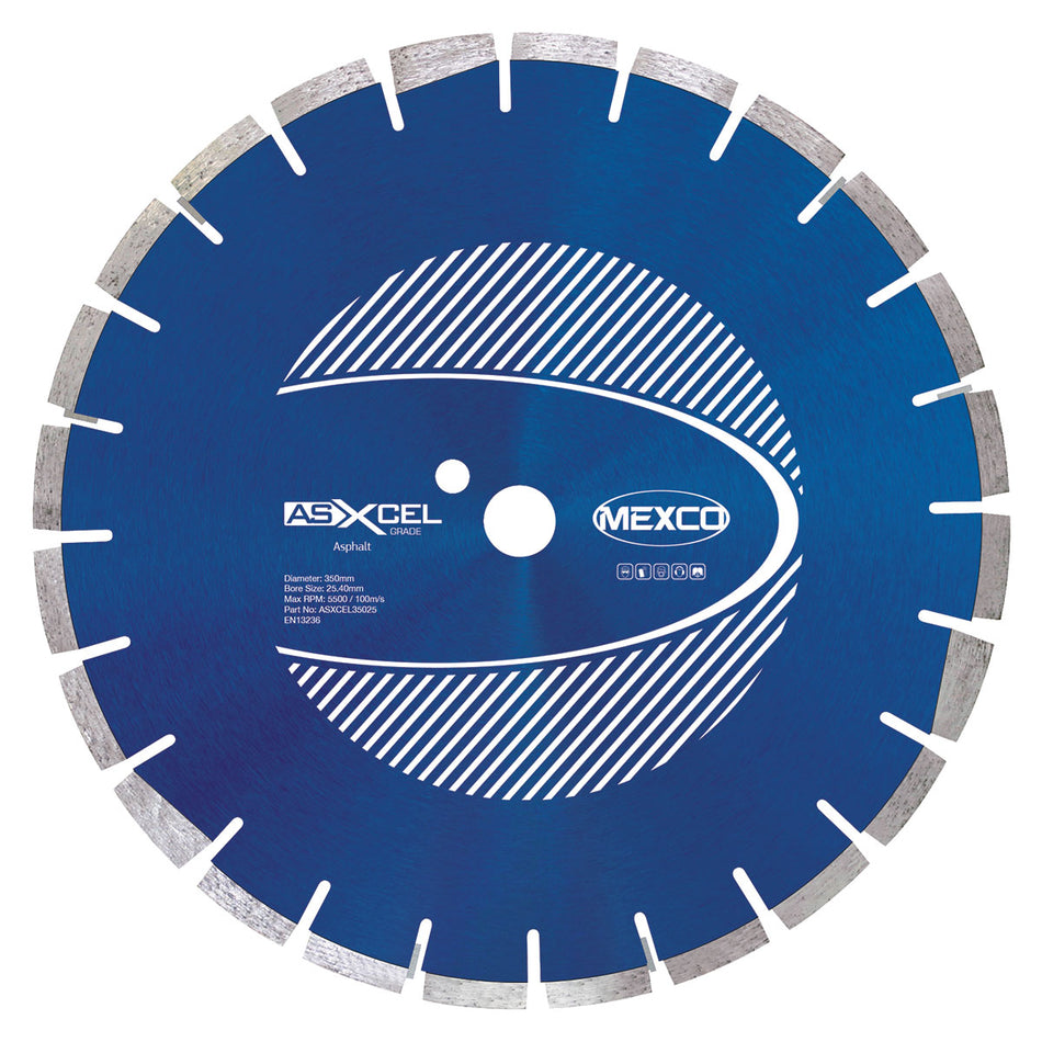 Mexco ASXCEL35020 350MM DIAMOND BLADE ASPHALT XCEL GRADE 20.00MM BORE