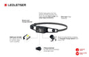 Ledlenser 502713 NEW NEO1R RECHARGEABLE LED Headlamp - Blue/Black (250)