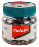 Makita B-24882 25mm PZ2 Screw Bits Tub - 100pc