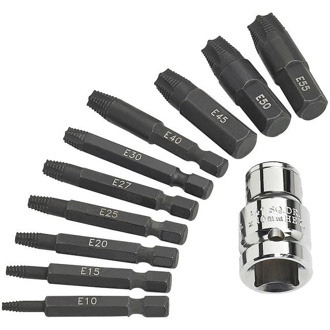 Clarke 1700738 PRO332 11 Piece Torx¨ Screw Extractor Set