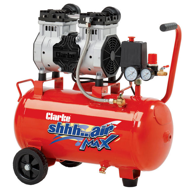Clarke 2242040 SHHH24/150 Shhh Air Max 7cfm 24 Litre 1.5HP Low Noise Compressor (230V)