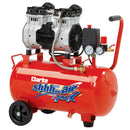Clarke 2242040 SHHH24/150 Shhh Air Max 7cfm 24 Litre 1.5HP Low Noise Compressor (230V)