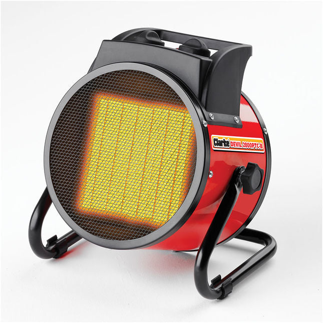 Clarke 6925601 DEVIL2800PTC-B 2.8kW Ceramic Fan Heater (230V)