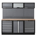 Clarke 7632903 COMBGSM04 Modular Storage System 14 Piece Package Wooden Worktops