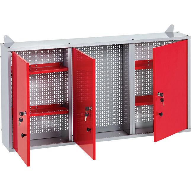 Clarke 7642005 CWC114 1140mm Three Door Wall Cabinet