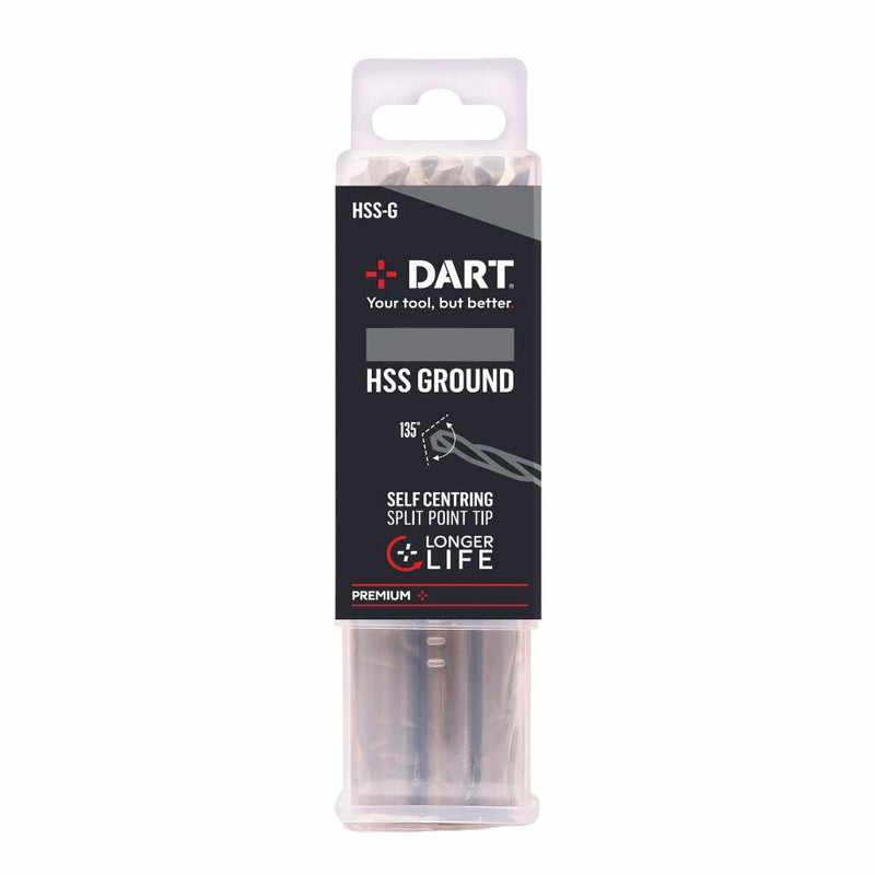 DART BHSS570  5.7mm HSS Ground Twist Drill Pk10