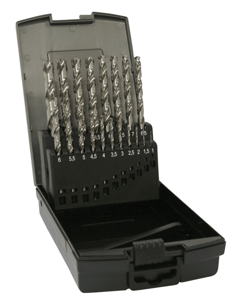 DART BHSSSET19  19 Piece HSS Ground Twist Drill Set